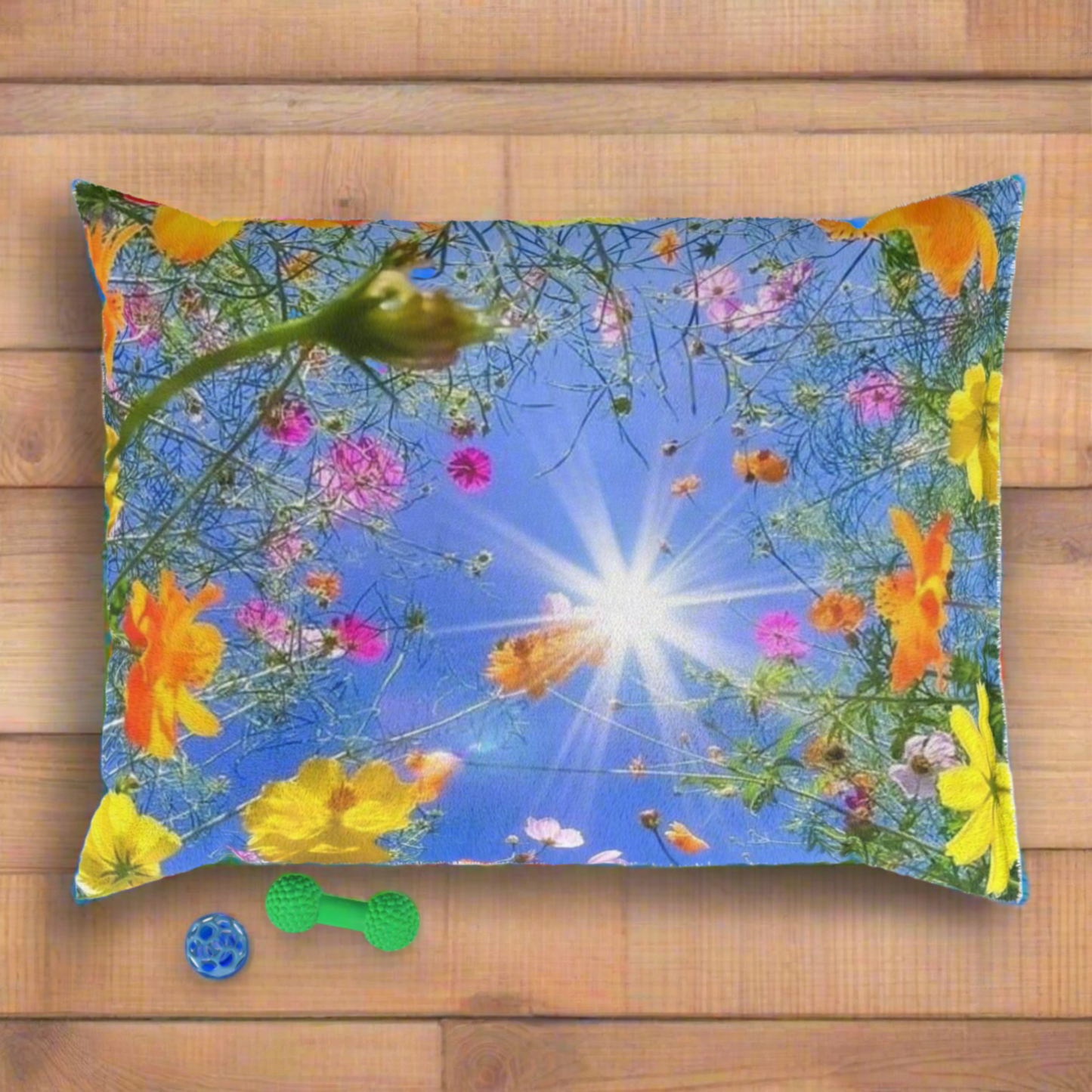 Sunshine Flowers Pet Bed