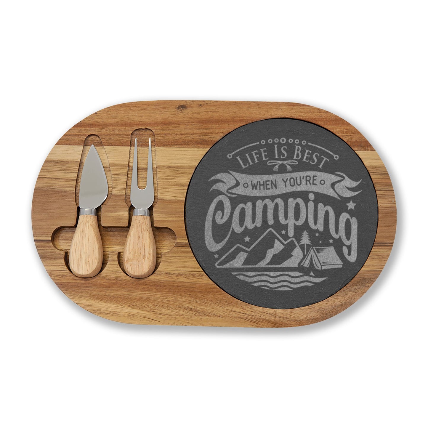 Life is Best When Your Camping - Charcuterie Board