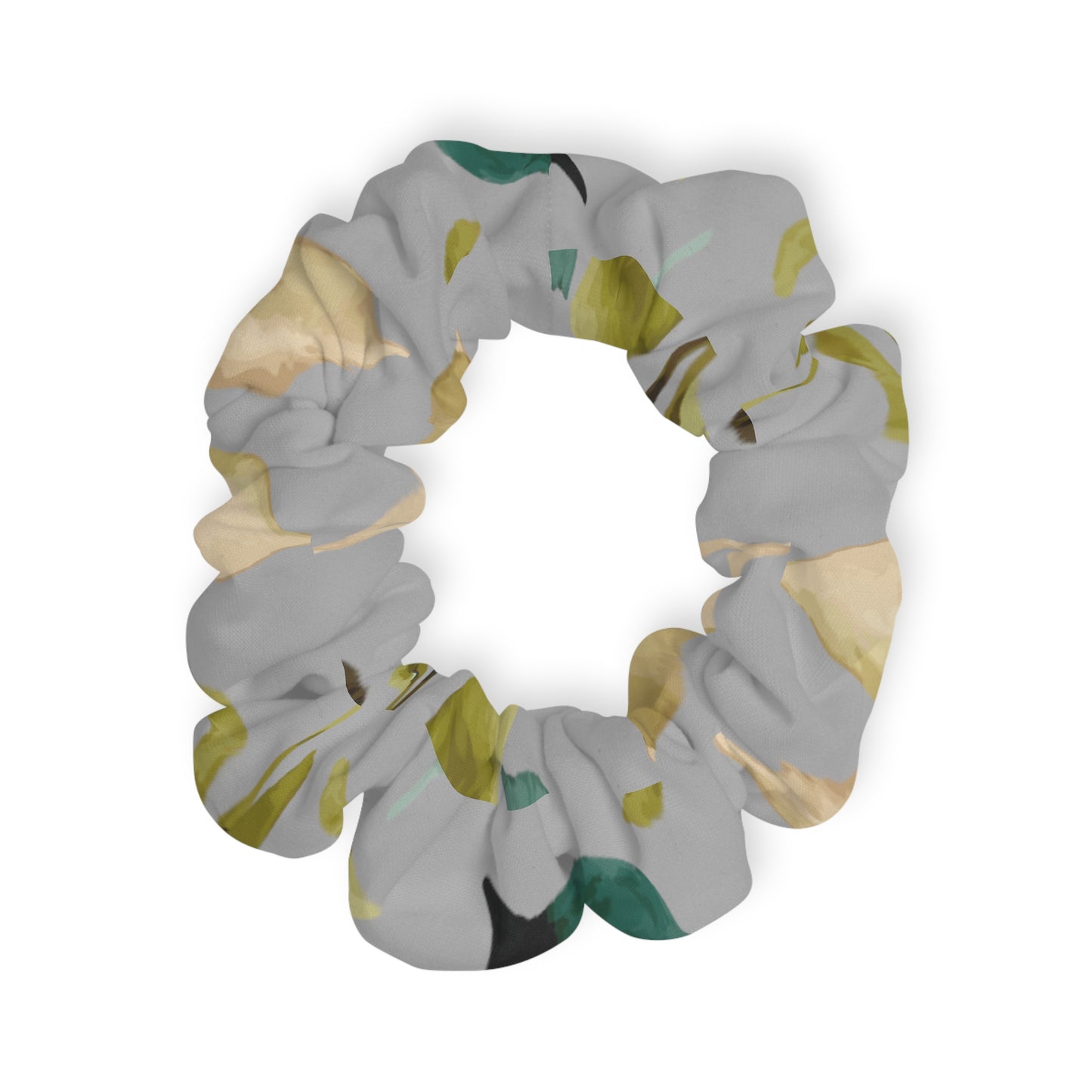 Green Leaf Scrunchie