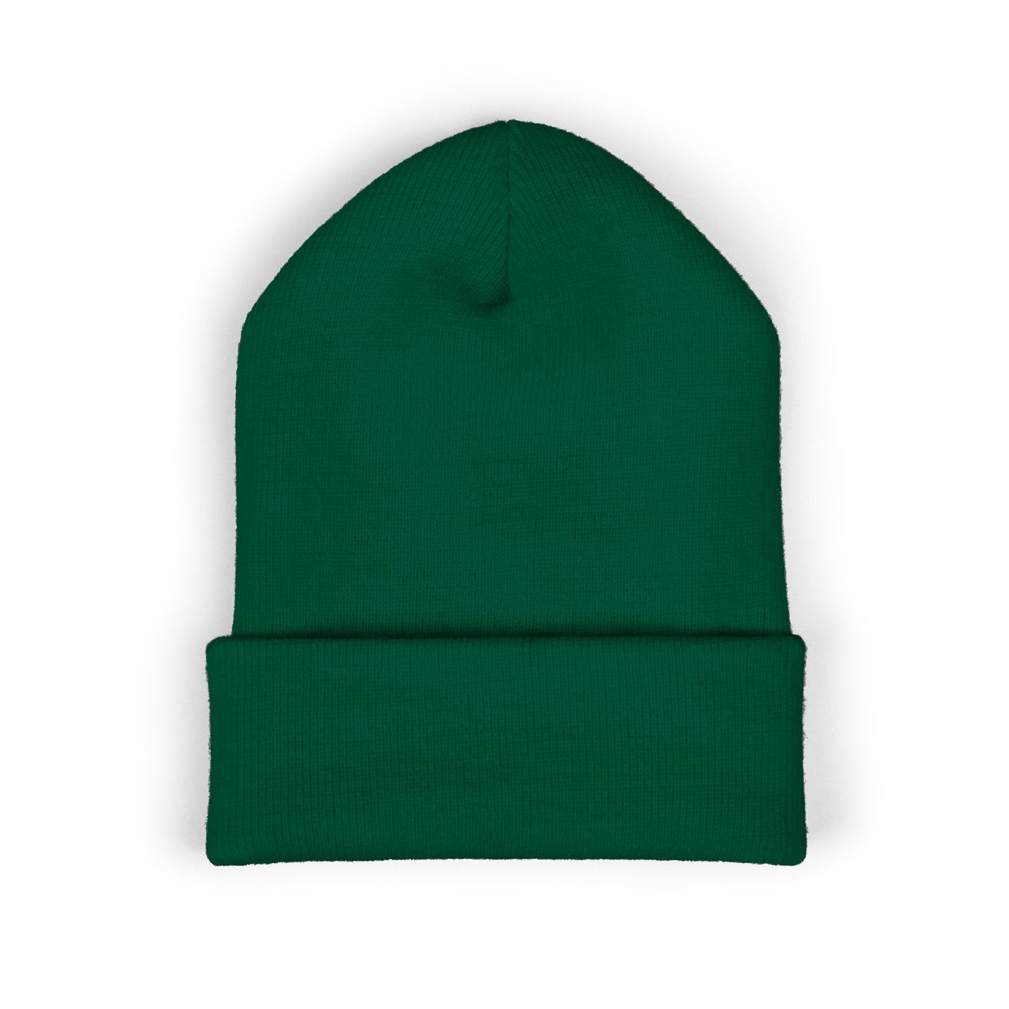 Bigfoot Mountain Embroidered Sunset Beanie — Classic Cuffed Knit Hat