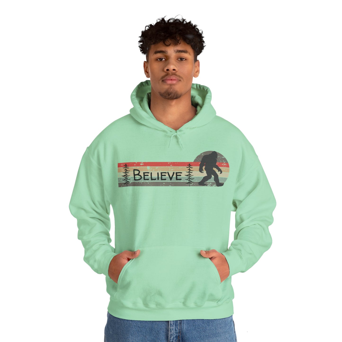 Bigfoot Believe Hooded Sweatshirt