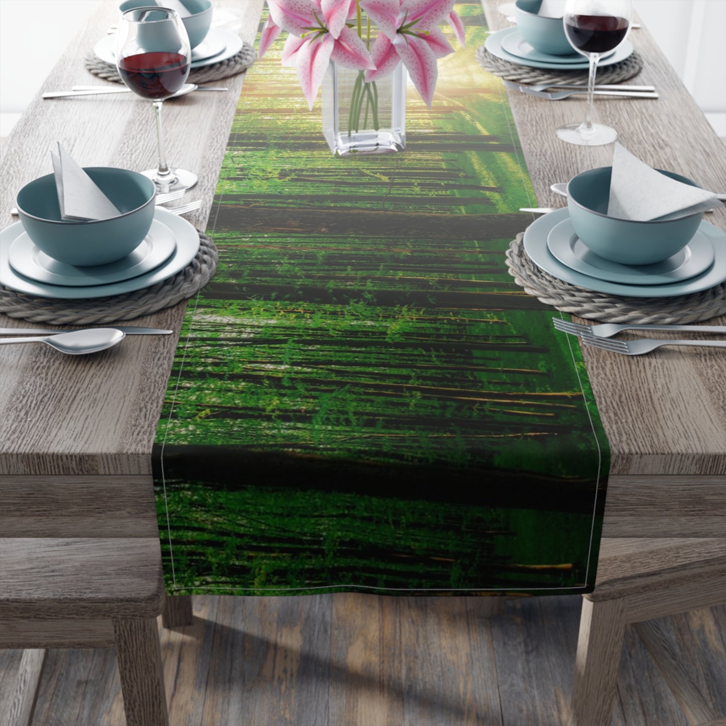 Sunshine Forest Table Runner