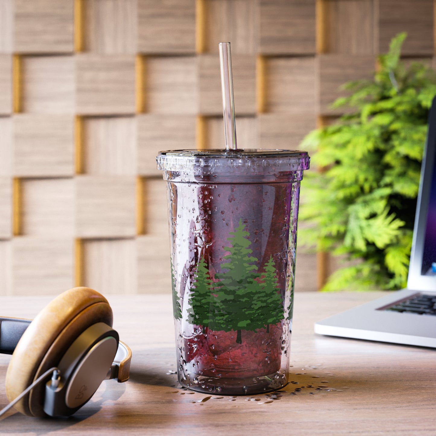 Green Pines Acrylic Cup