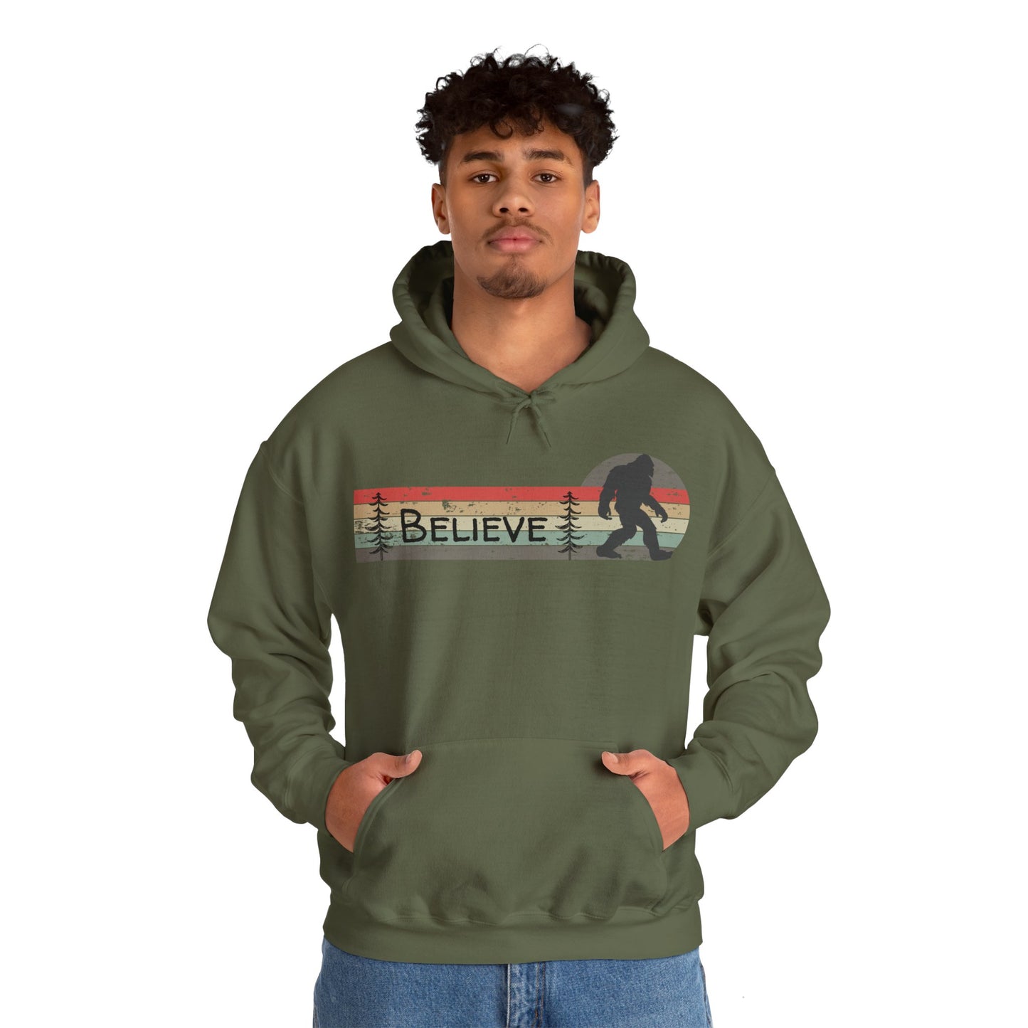 Bigfoot Believe Hooded Sweatshirt