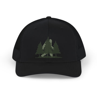 Trucker Cap — Forest Bigfoot Silhouette Snapback