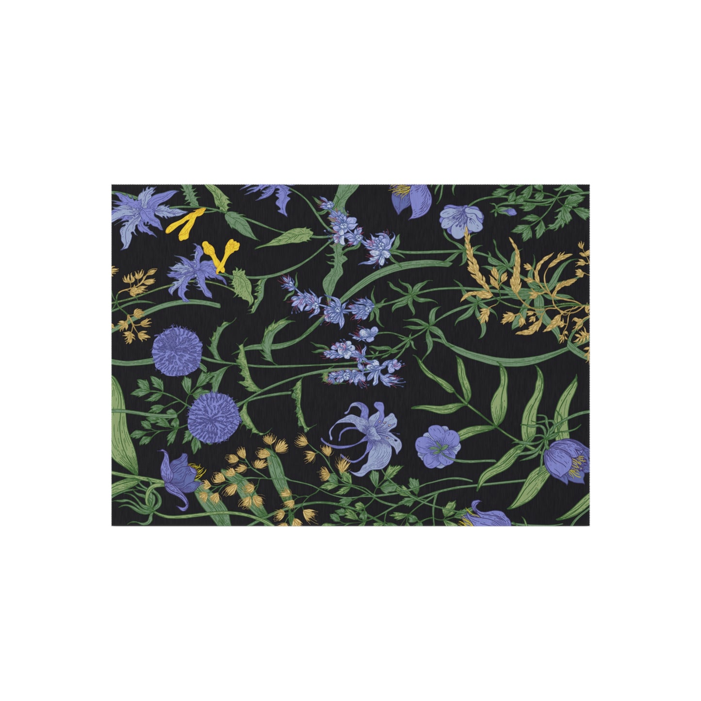 Blue Thistle Outdoor Rug