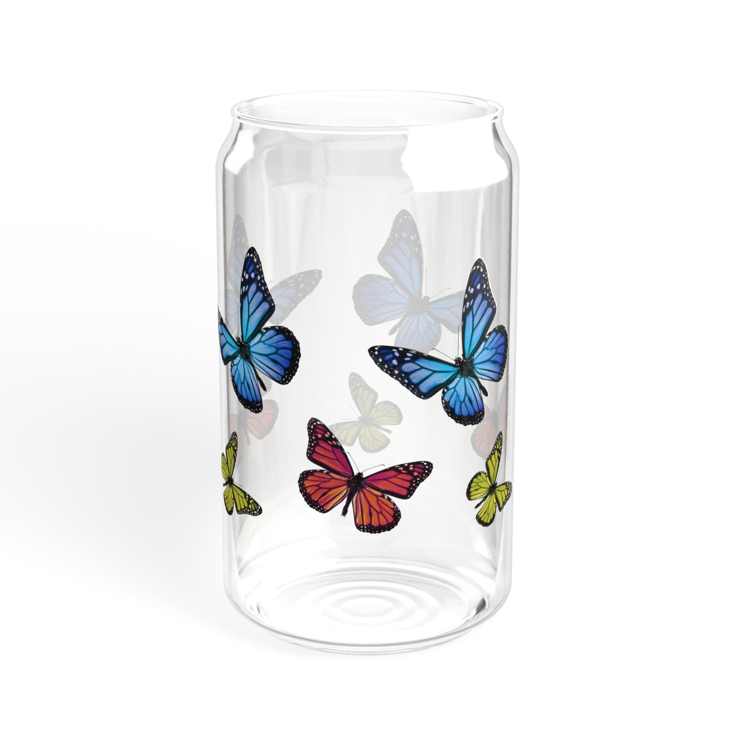 Butterfly Sipper Glass, 16oz