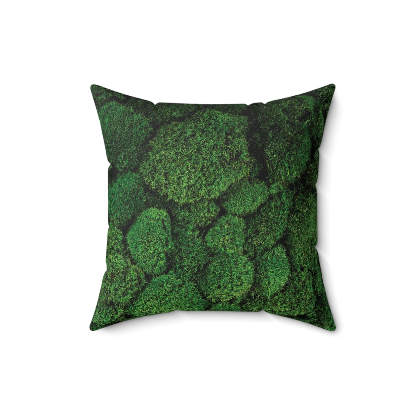 Mossy Green - Spun Polyester Square Pillow