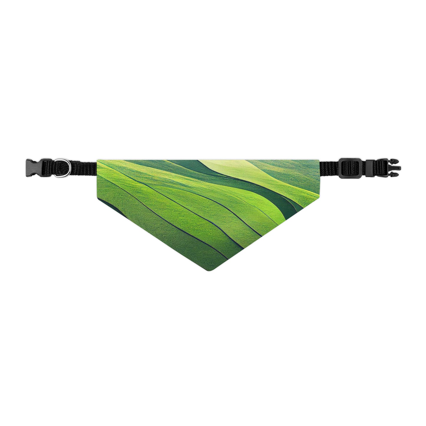 Green Waves Pet Bandana Collar