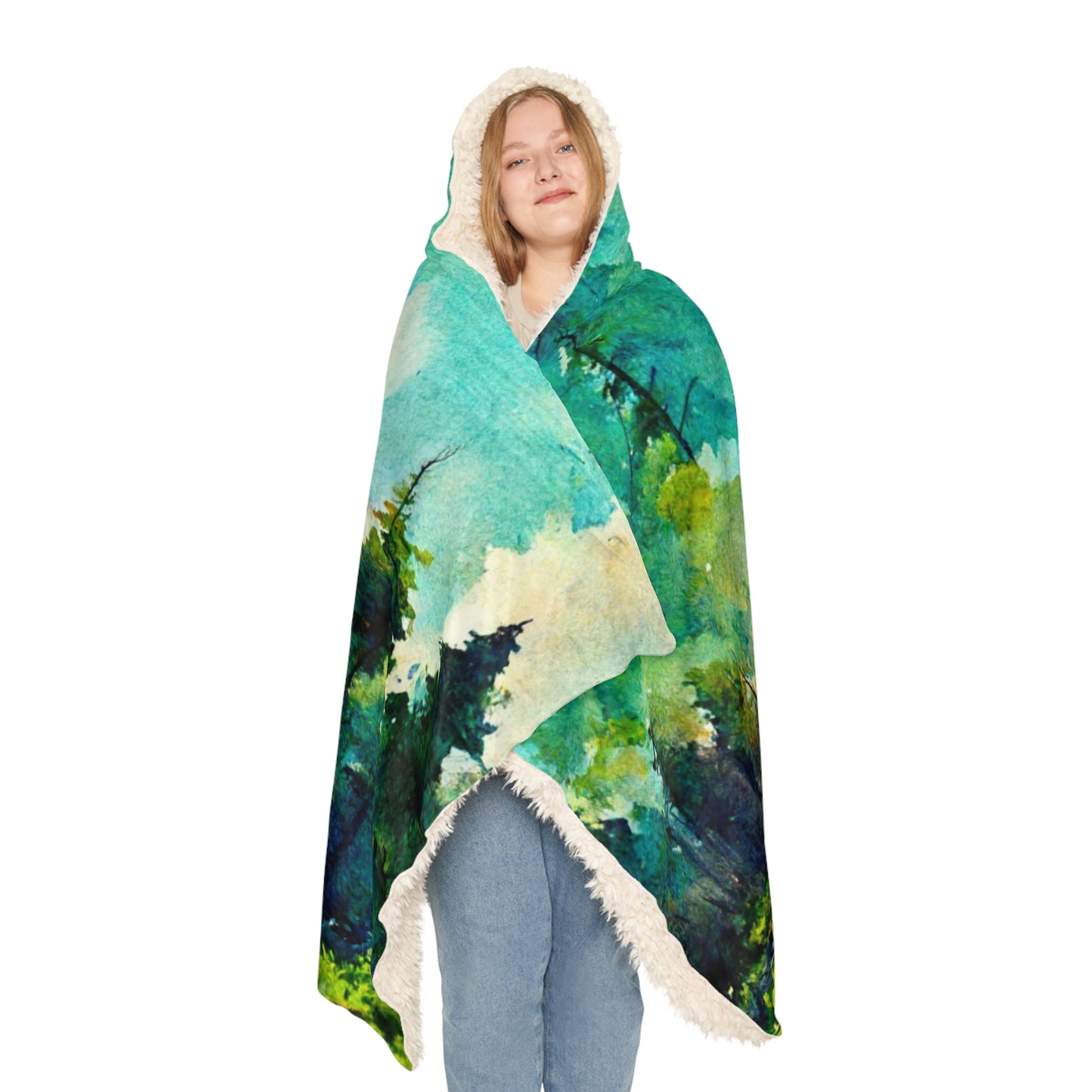 Watercolor Mountain - Snuggle Blanket