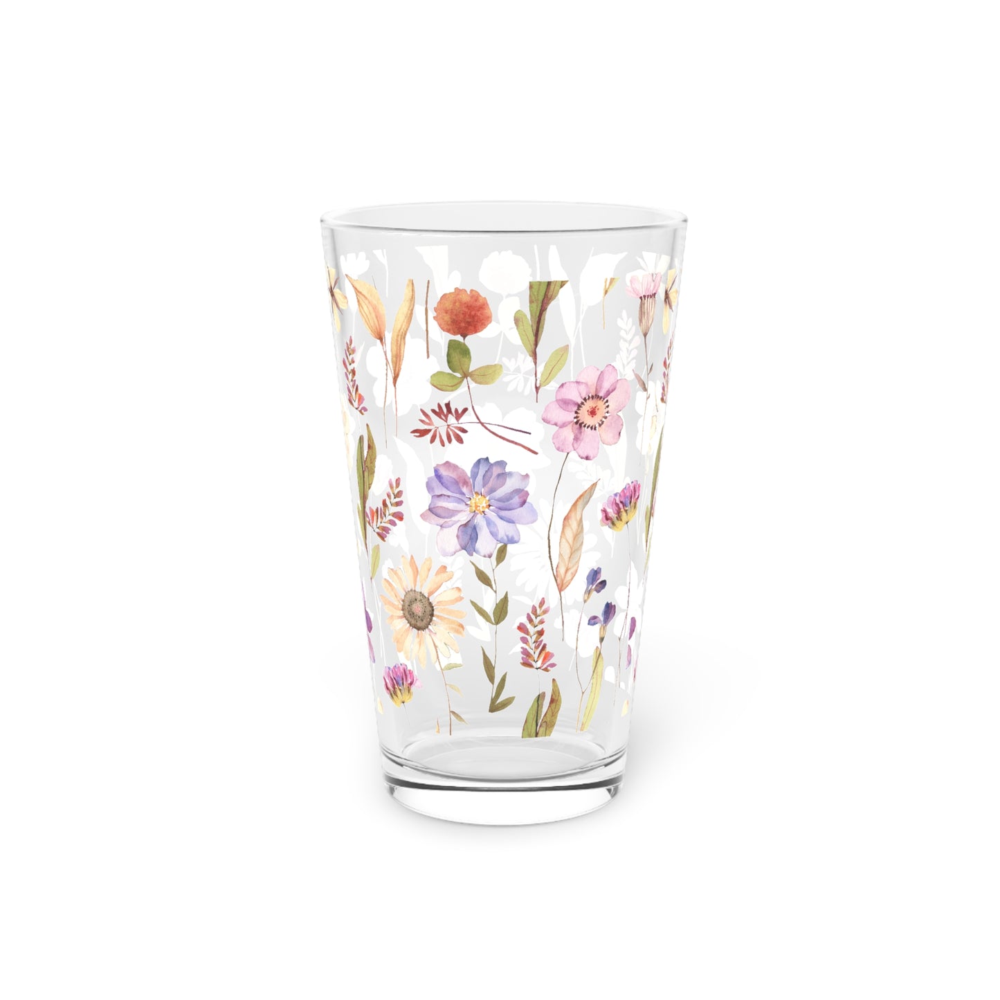 Pretty Flower Day Pint Glass, 16oz