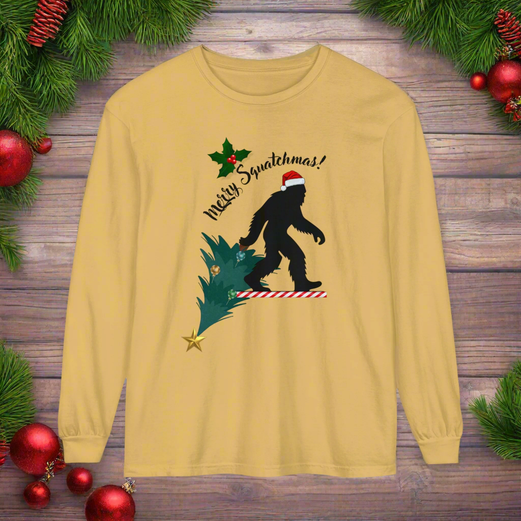 Merry Squatchmas Long Sleeve T-Shirt