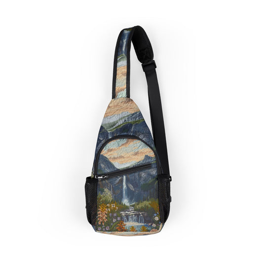 Flower Mountain Chest Bag
