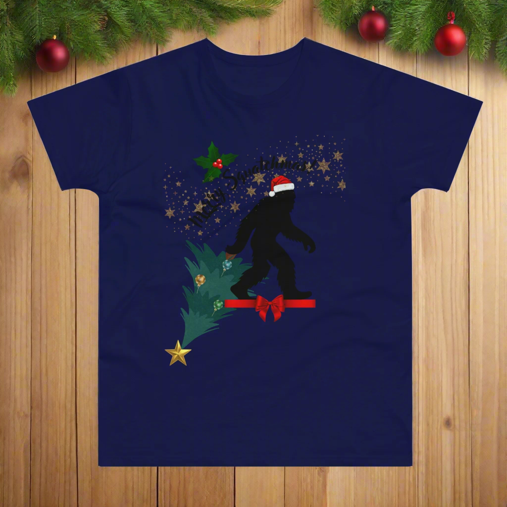 Merry Squatchmas T-shirt for Men