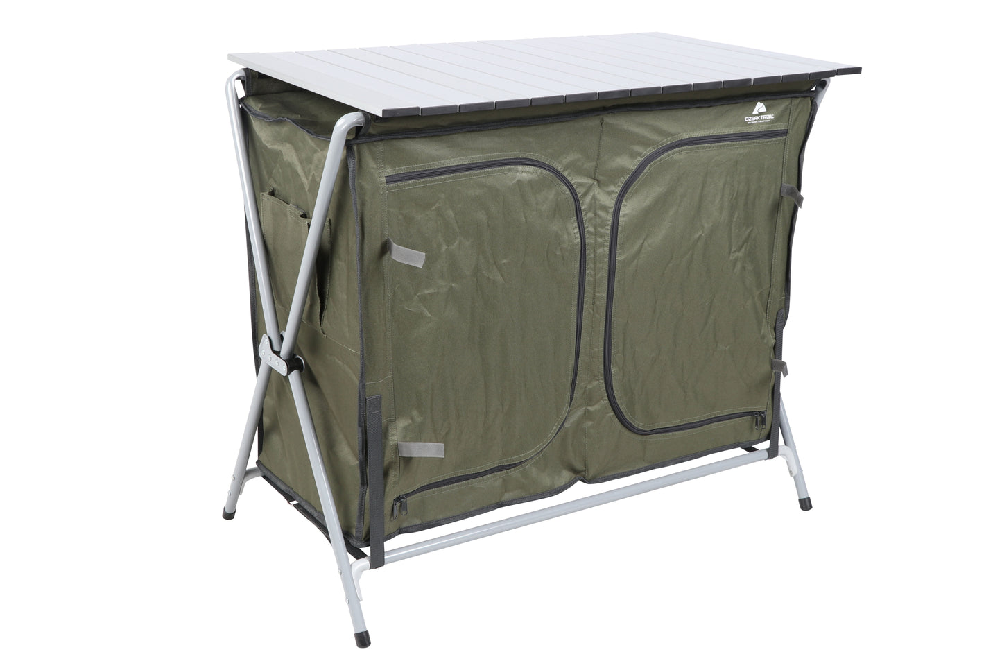 Camping Table, Gray, 34.2"Wx19.6"Dx31.5"H, New