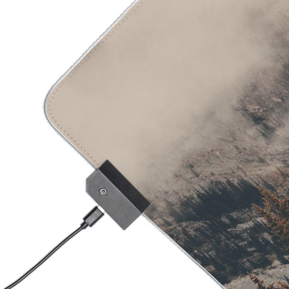 Gaming Mouse Pad - Fog Mountain LED Design