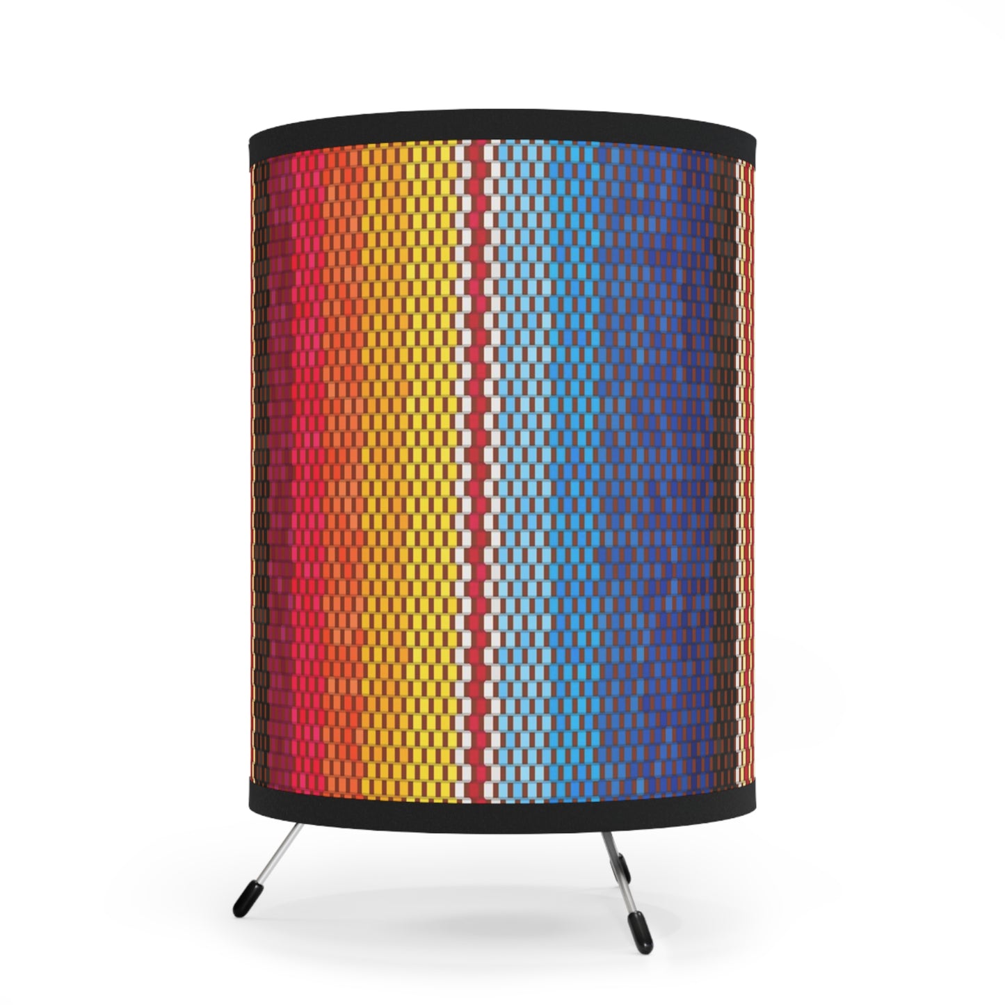 Canyon Creek Multi Color Tripod Lamp with High-Res Printed Shade, US\CA plug