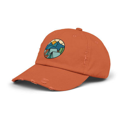 Let's Camp - Distressed Cap