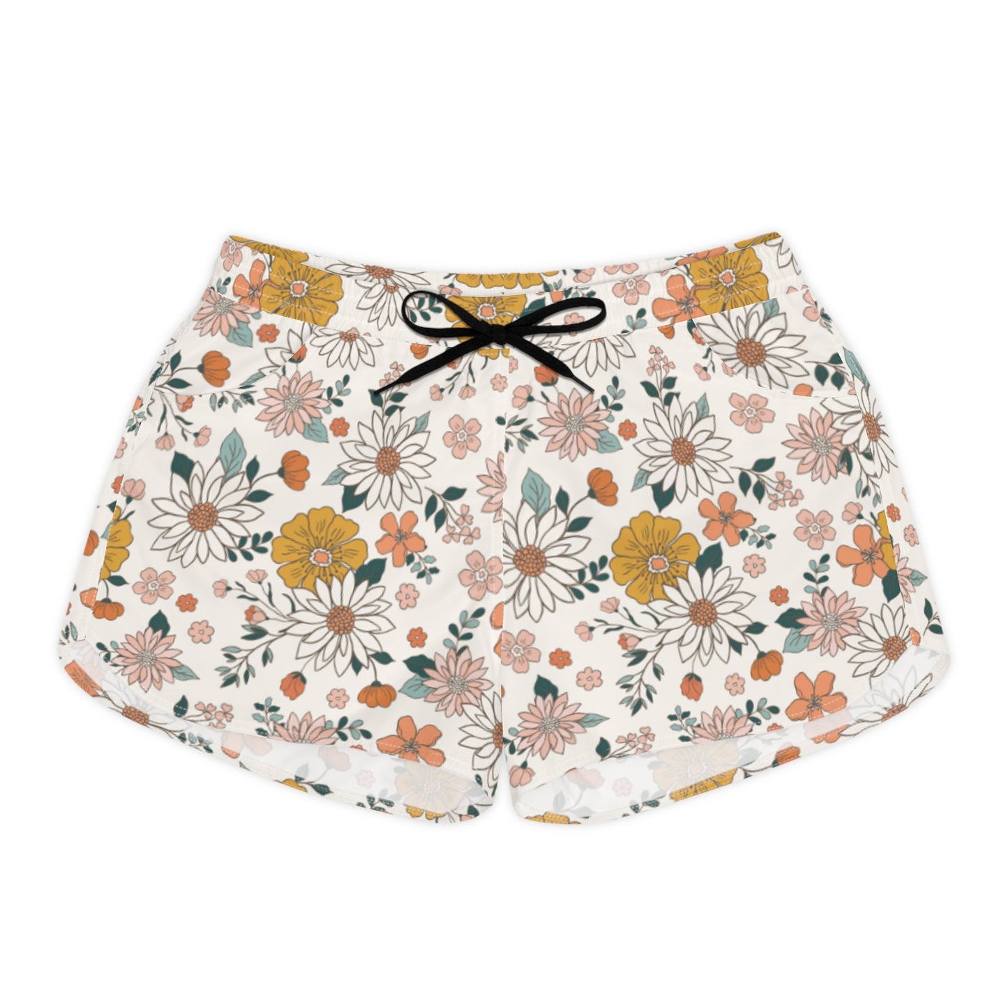 Retro Flowers Women's Casual Shorts