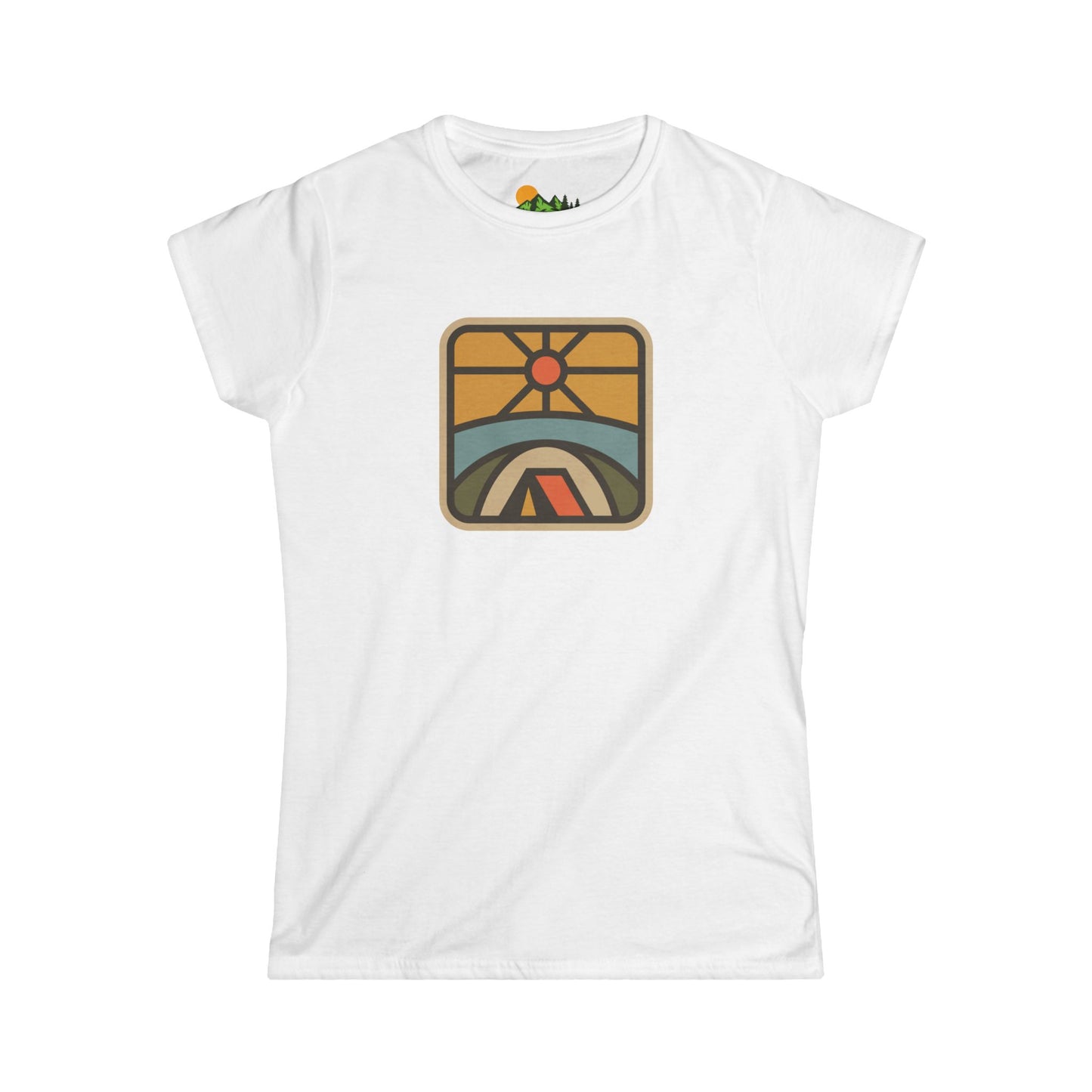 Retro Sunrise Camping Women's Tee