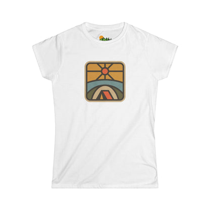 Retro Sunrise Camping Women's Tee