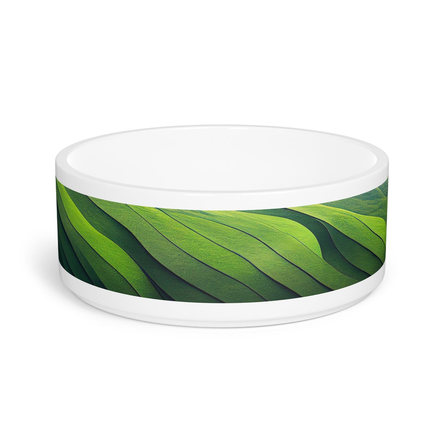 Green Waves Pet Bowl