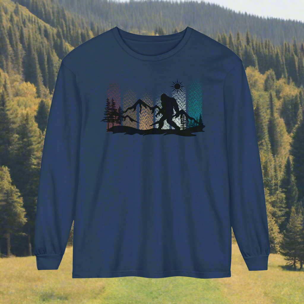 Bigfoot In the Woods - Long Sleeve Shirt