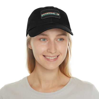 Bigfoot Believe - Hat with Leather Rectangle Patch