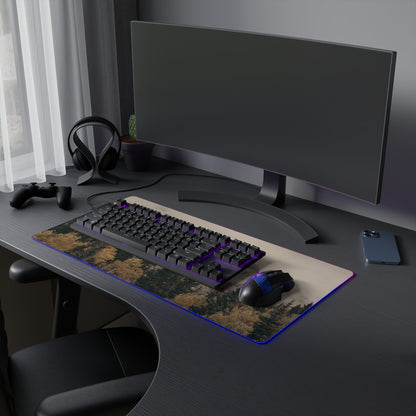 Gaming Mouse Pad - Fog Mountain LED Design