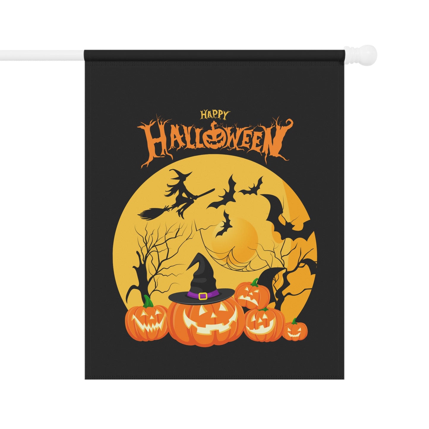 Happy Halloween Witches Moon - Garden & House Banner