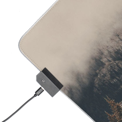 Gaming Mouse Pad - Fog Mountain LED Design