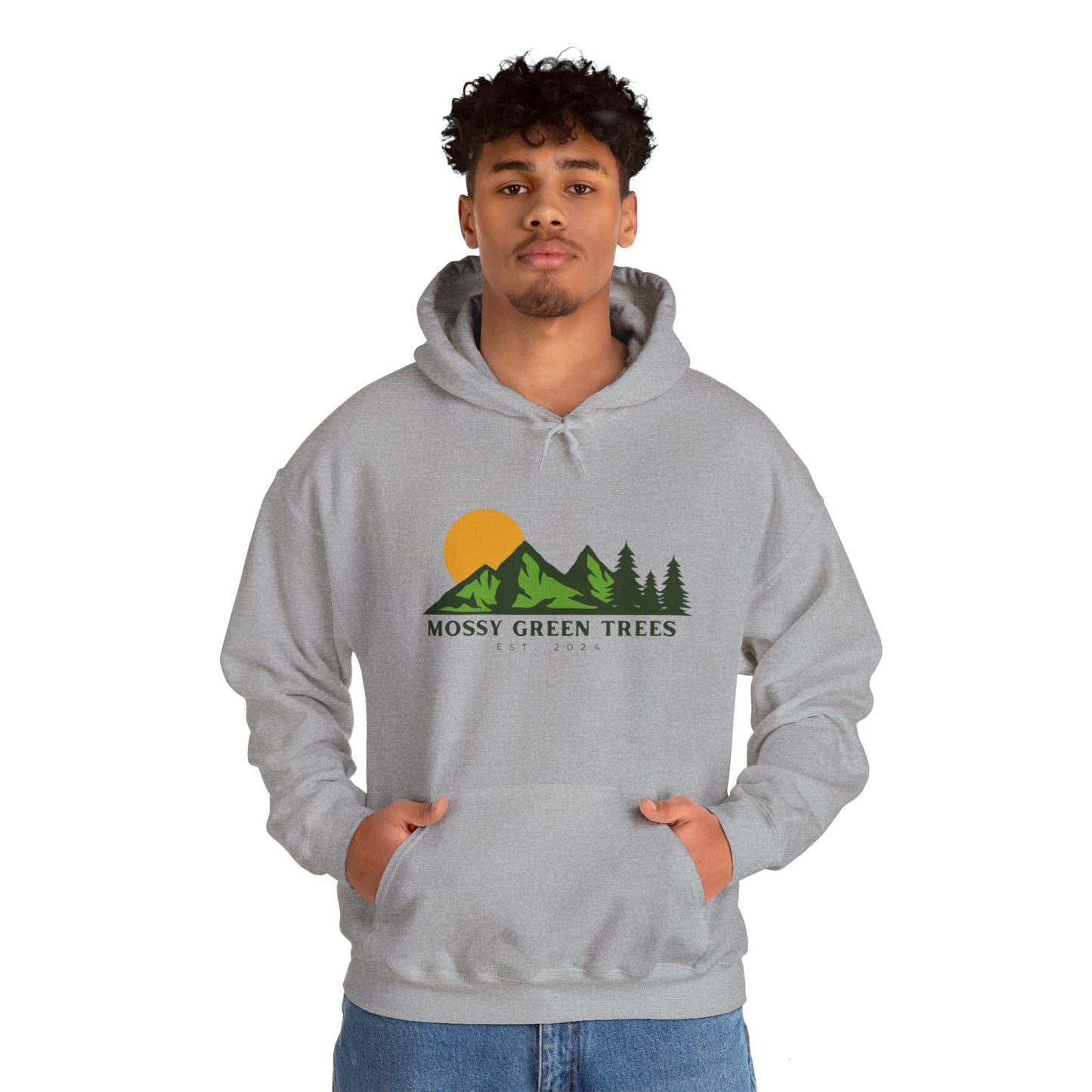 Mossy Green Trees - Unisex Hooded Sweatshirt