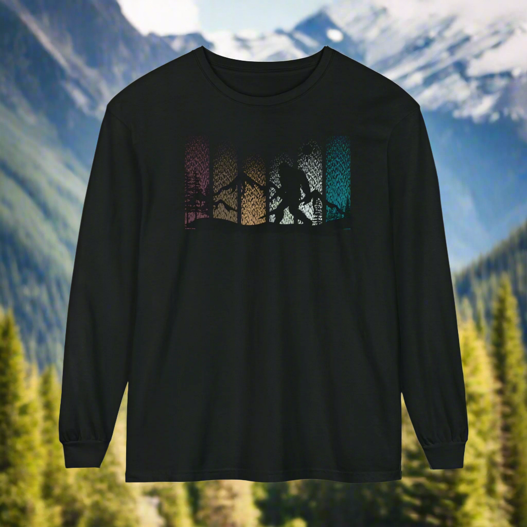 Bigfoot In the Woods - Long Sleeve Shirt