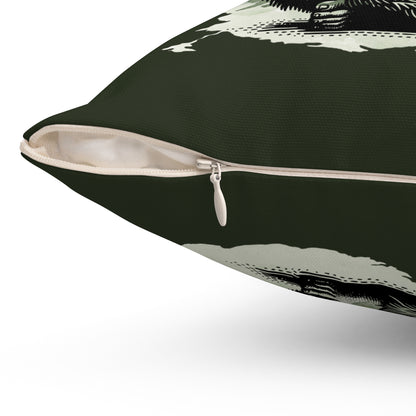 Bigfoot Zen Square Pillow