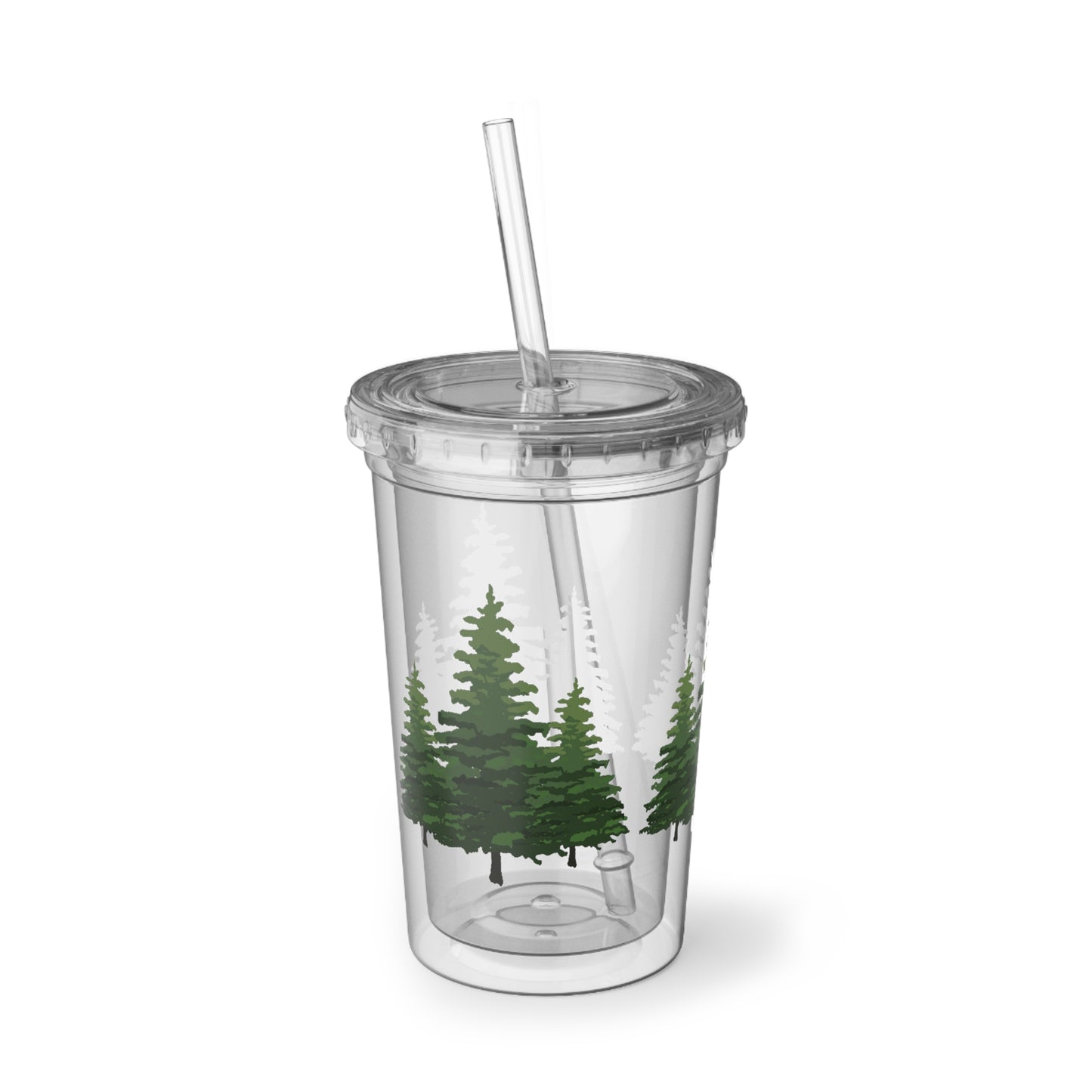 Green Pines Acrylic Cup