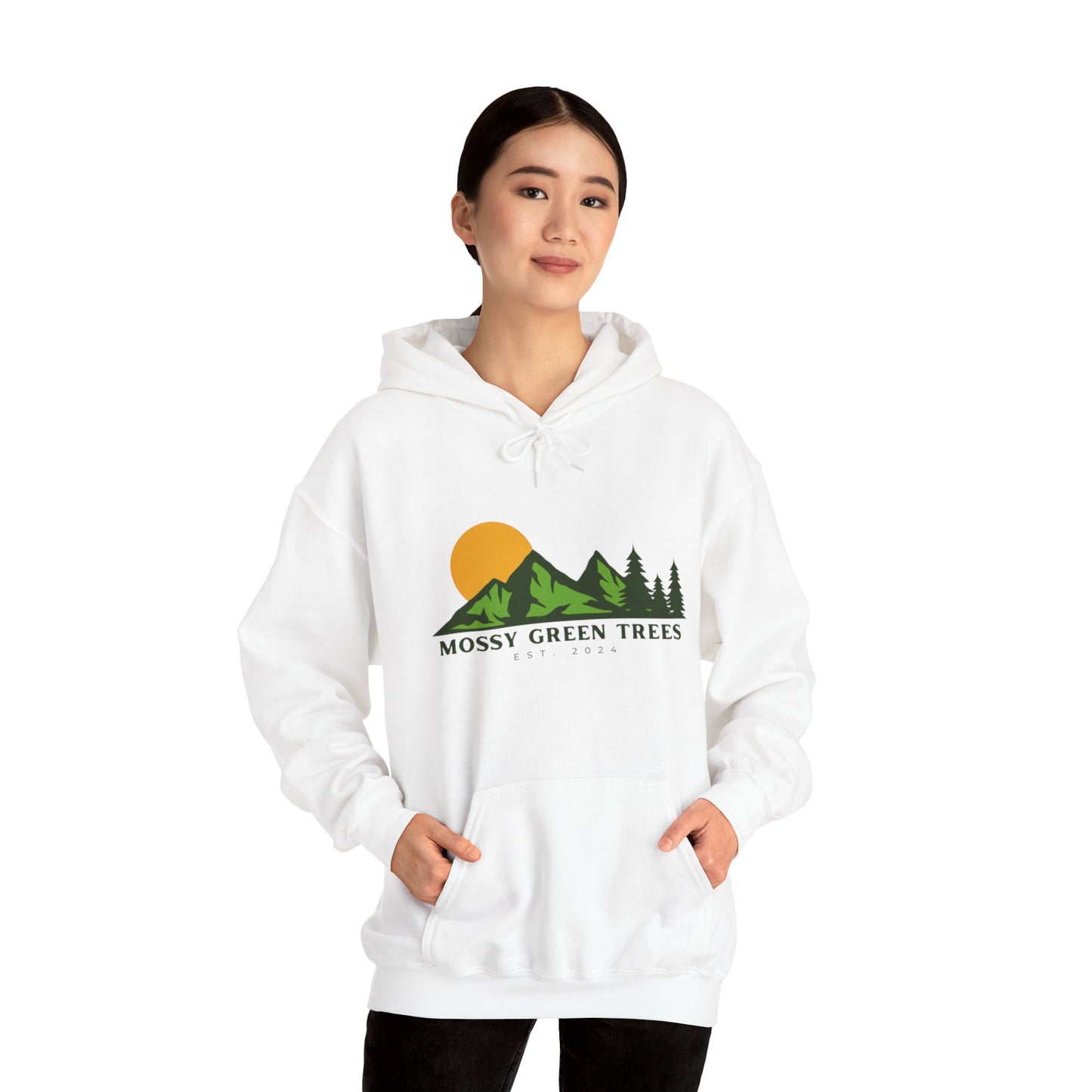 Mossy Green Trees - Unisex Hooded Sweatshirt