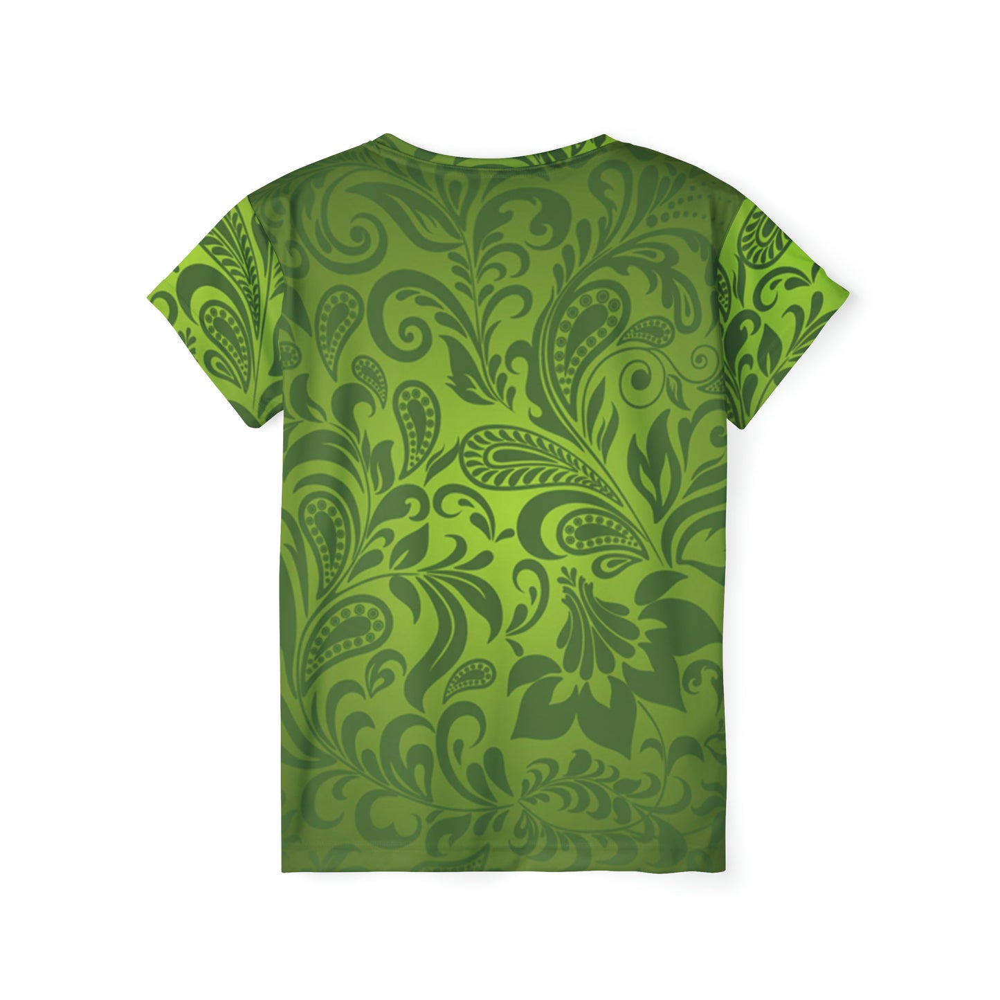 Green Paisley Women's Sports Jersey