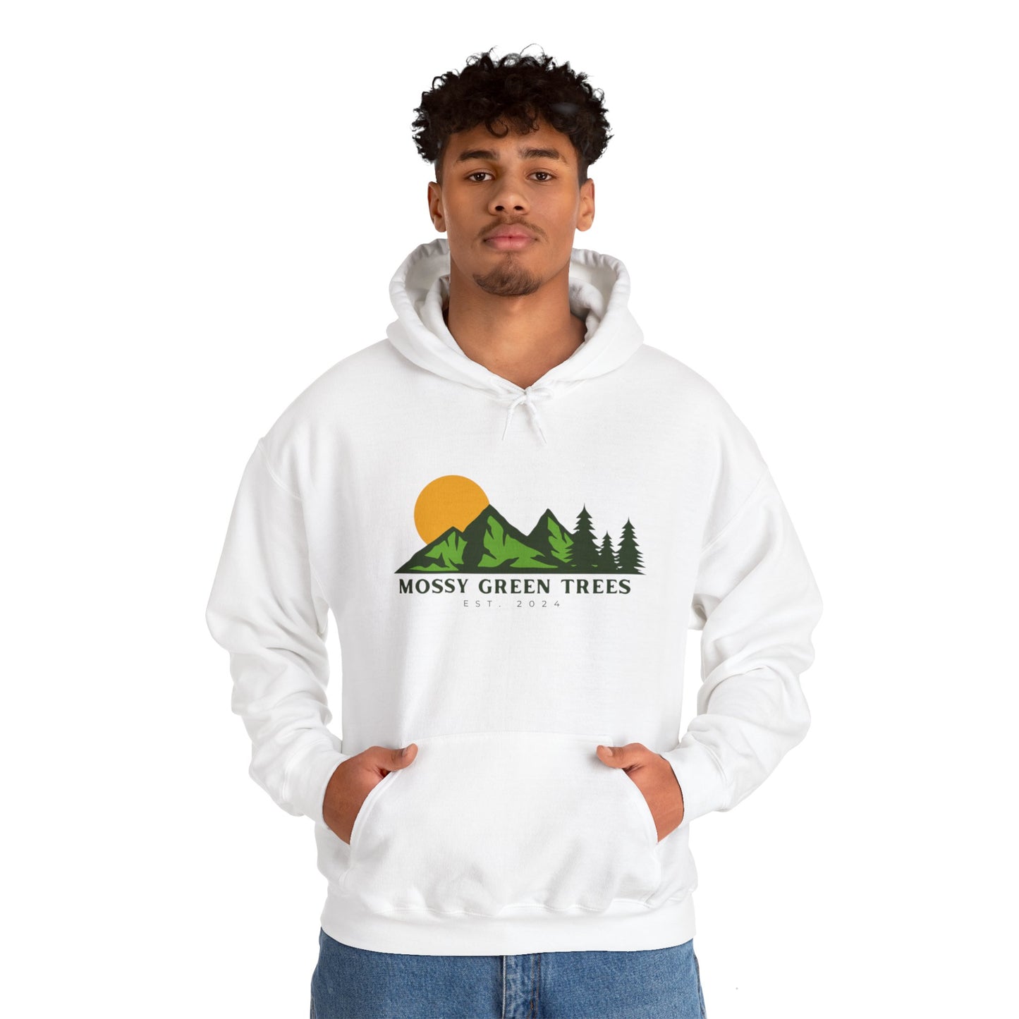 Mossy Green Trees - Unisex Hooded Sweatshirt