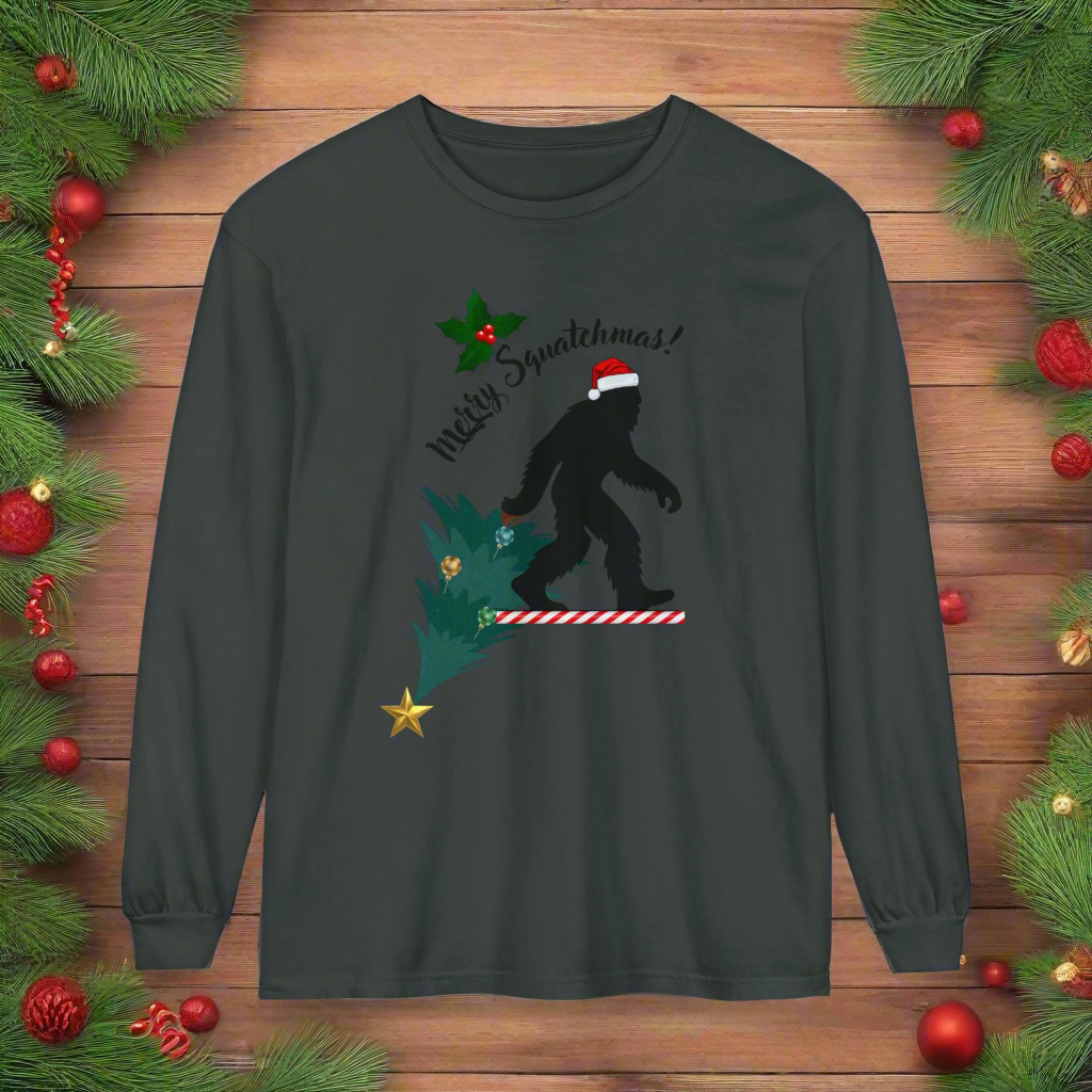 Merry Squatchmas Long Sleeve T-Shirt