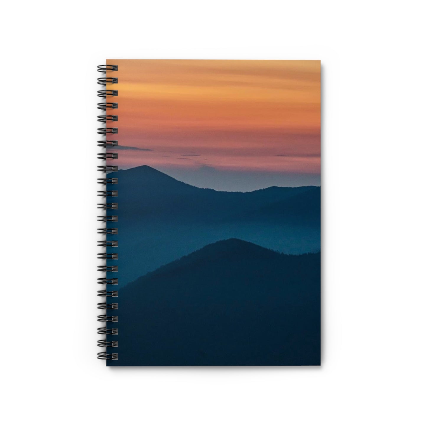 Mountain Sunset Spiral Notebook - Ruled Line