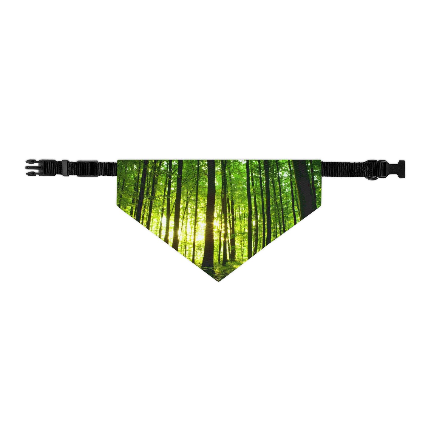 Pet Bandana Collar - Green Forest Design