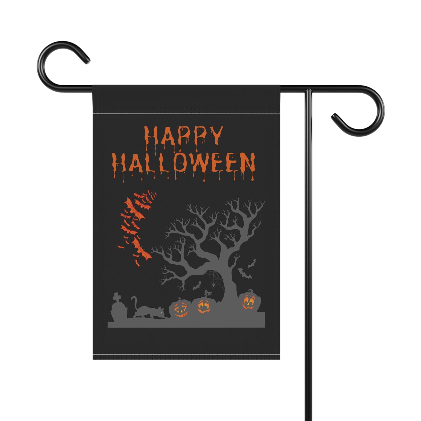 Happy Halloween Spooky Pumpkin - Garden & House Banner