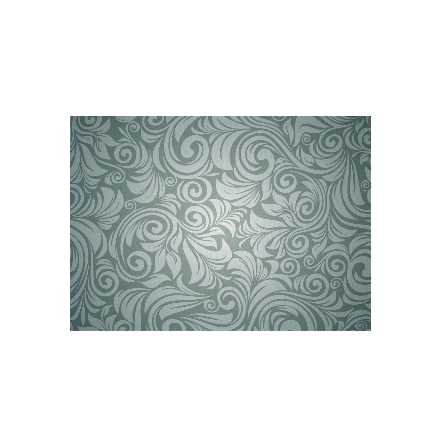 Paisley Green Outdoor Rug