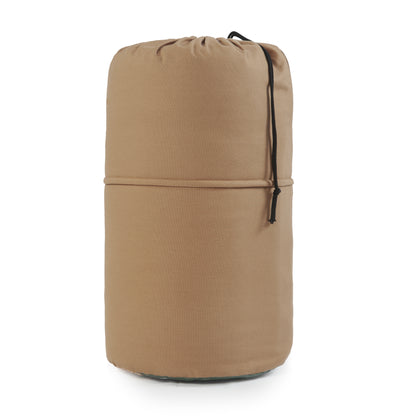 Ozark Trail 15 Degree Cold Weather Rectangle Canvas Sleeping Bag, 84”X36”, Tan