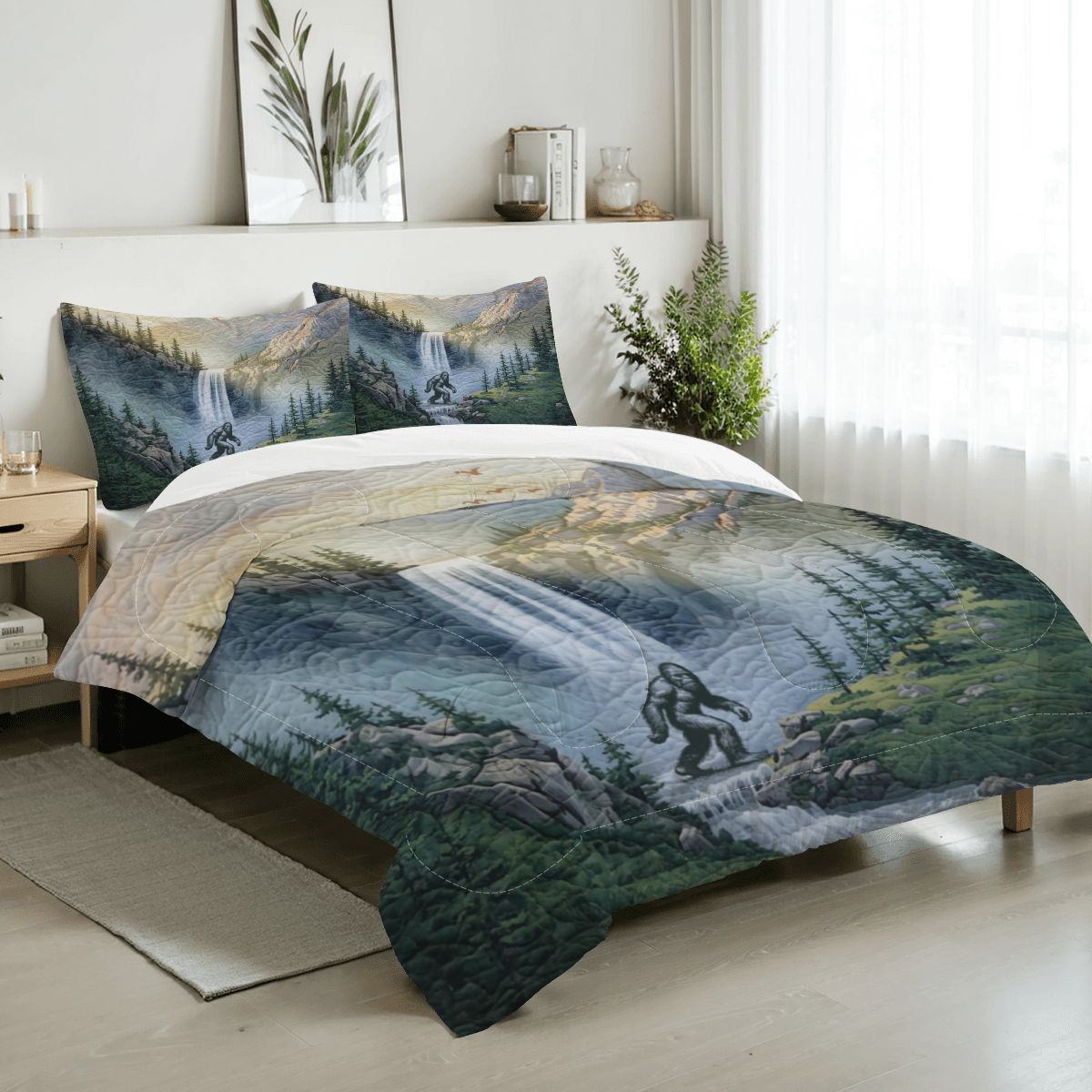 Bigfoot Waterfall Full Comforter - 3 PCS Set