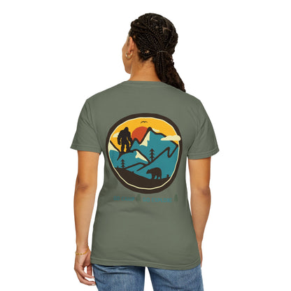 Bigfoot In the Mountains Unisex T-shirt