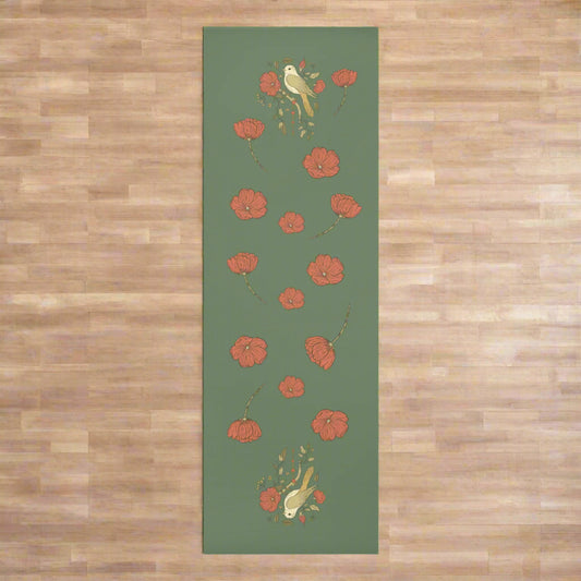 Vintage Bird Yoga Mat