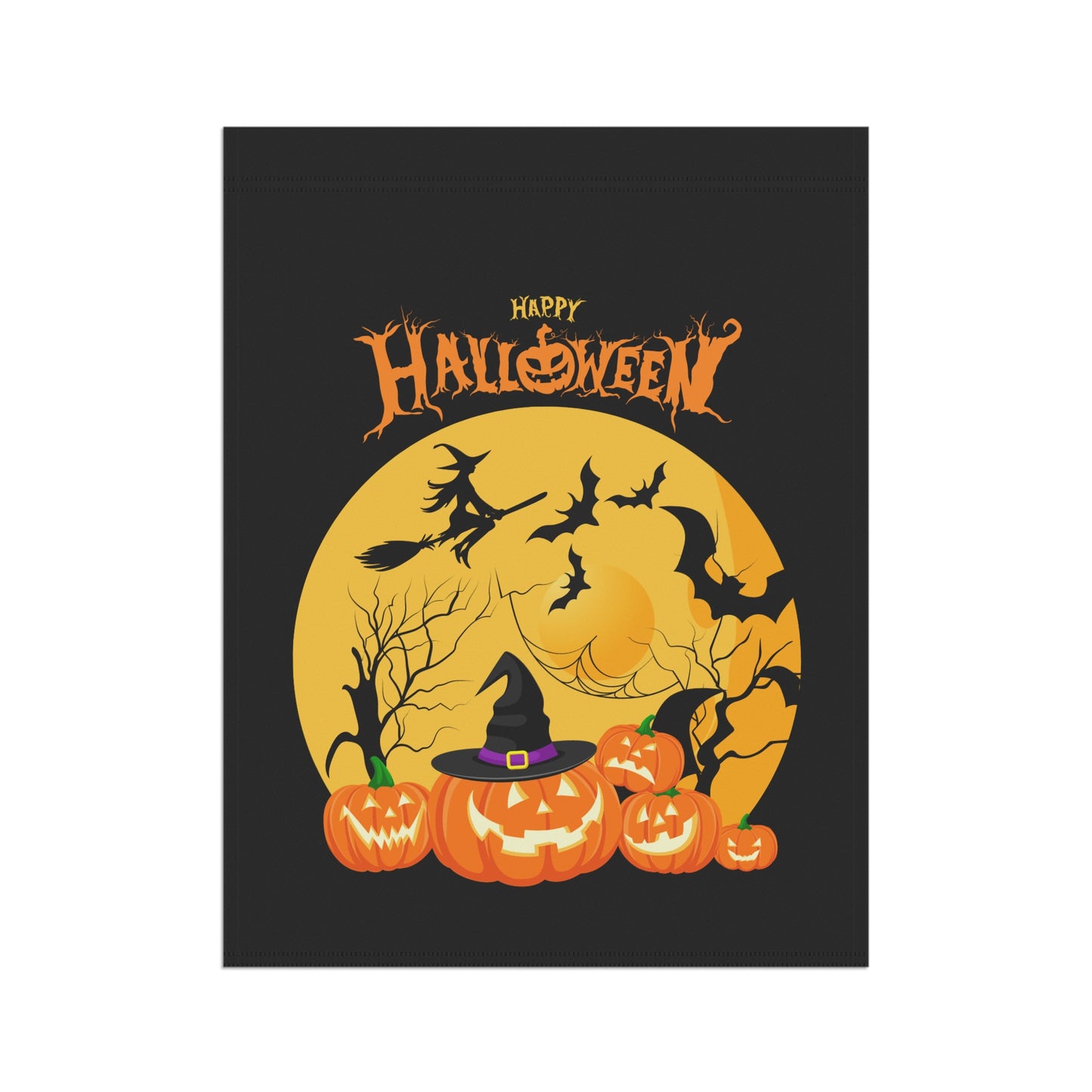 Happy Halloween Witches Moon - Garden & House Banner