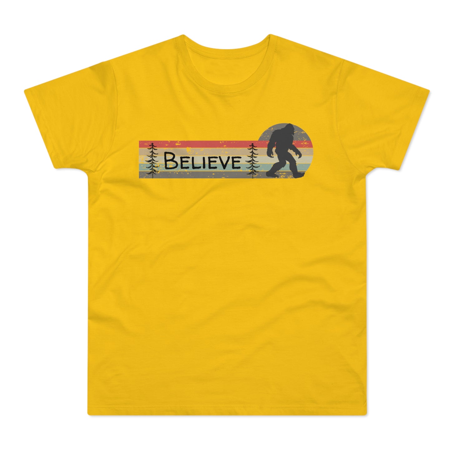 Bigfoot Believe Mountain Pine - Men's T-shirt