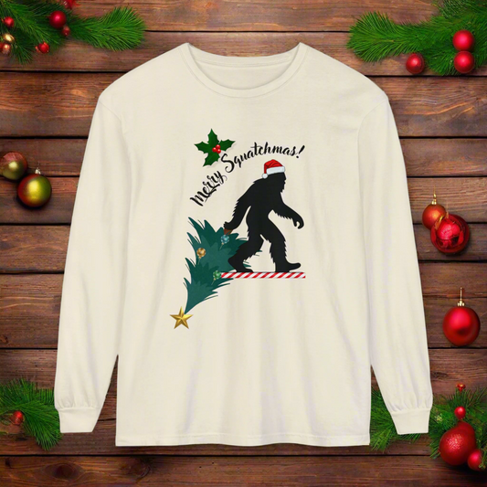 Merry Squatchmas Long Sleeve T-Shirt